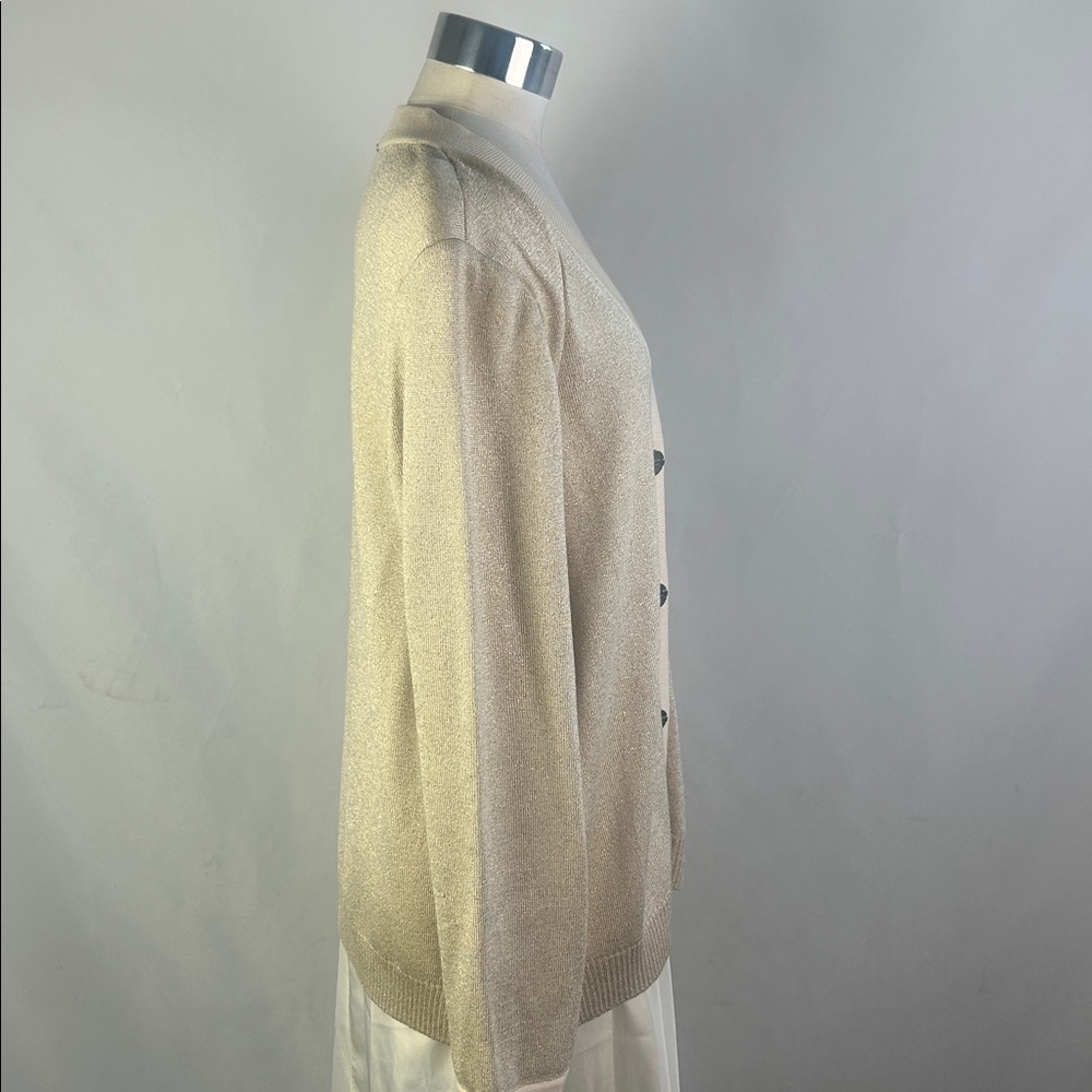 Gold Shimmer Cardigan - Picture 4 of 7